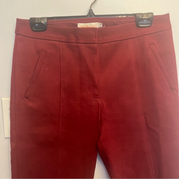 Tory Burch red burgundy Ankle pants - Picture 3 of 7